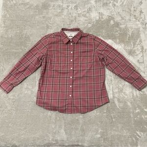 REI Ridgecut Toughwear Plaid Button Up Shirt Women's Size XL Pink Green Blue